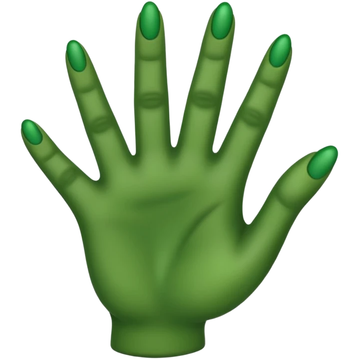 create green hand like  emoji