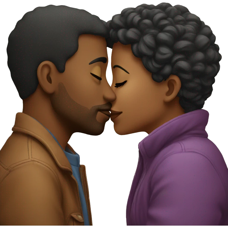 a couple kissing  emoji