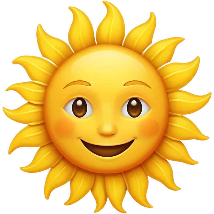 smiling sun emoji