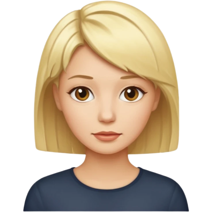 Corte de cabello a una rubia  emoji