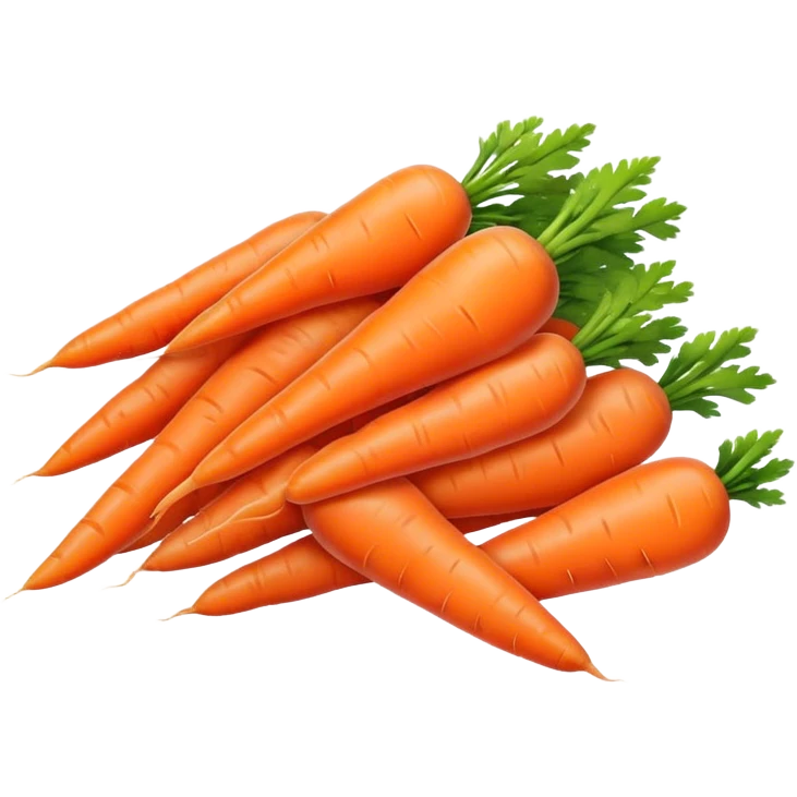 Sleeping carrots emoji