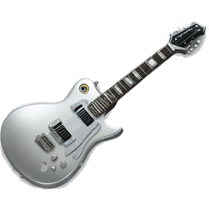 Silver Jackson Roswell electric guitar  emoji