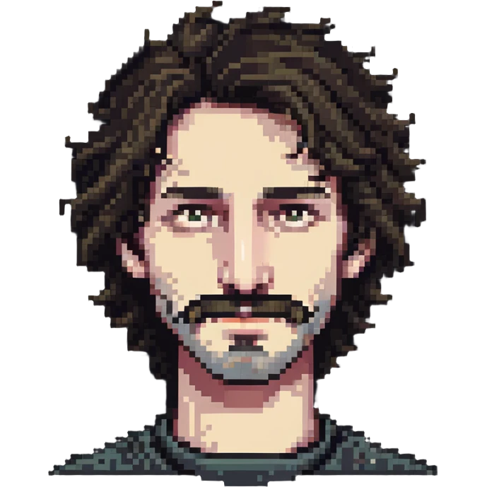 hairy man with a crooked nose emoji