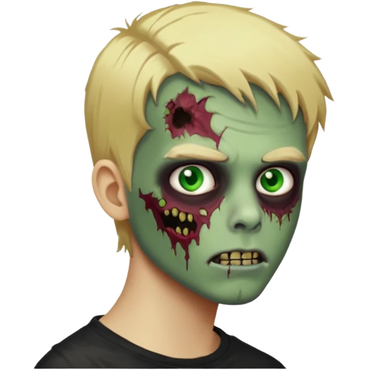 Blonde zombie profile picture boy emoji emoji