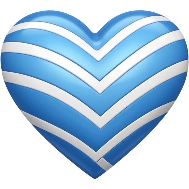 Cuore blu con le fascie emoji