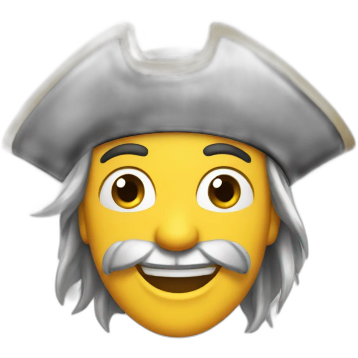 happy pirate face emoji