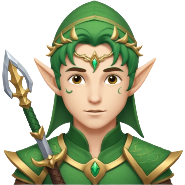 Sexy male elf warrior emoji