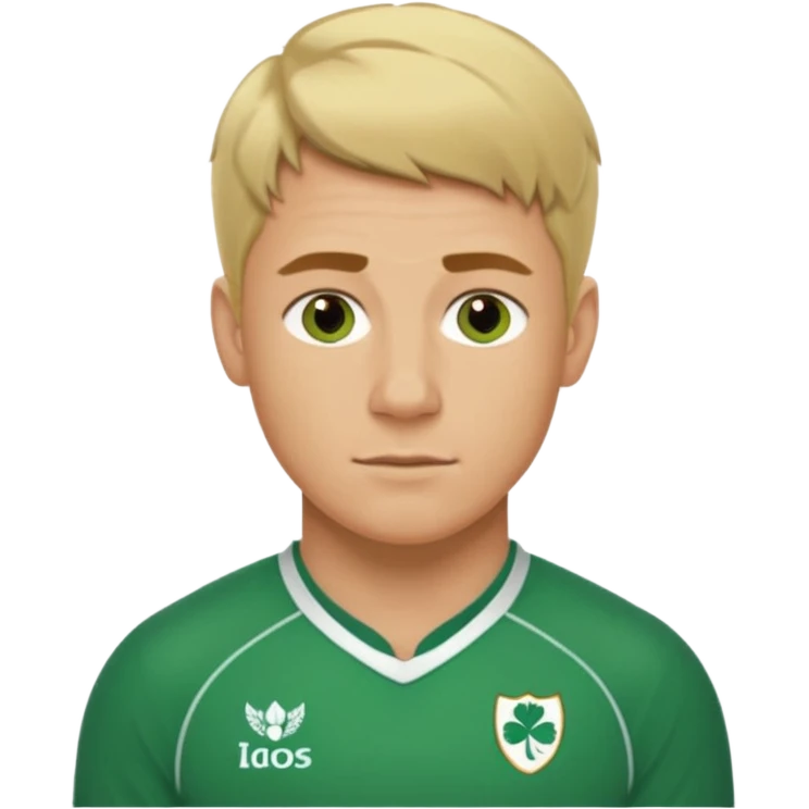 irish rugby player with short blond hair emoji