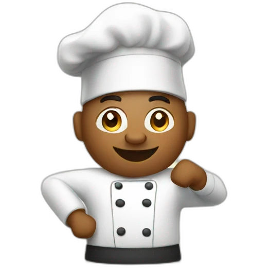exercising chef emoji