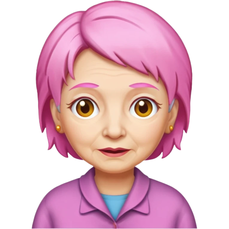 pink haired grandma emoji