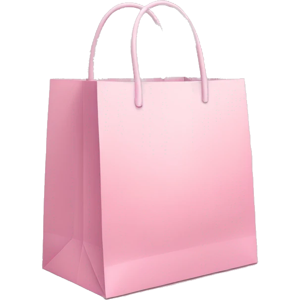 pastel pink shopping bag emoji