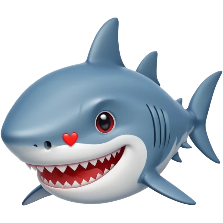 Tiburón enamorado emoji