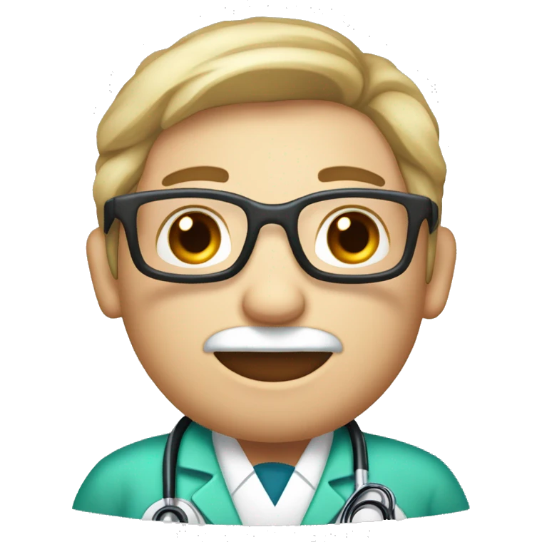 Médico ortopedista huesos rotos emoji