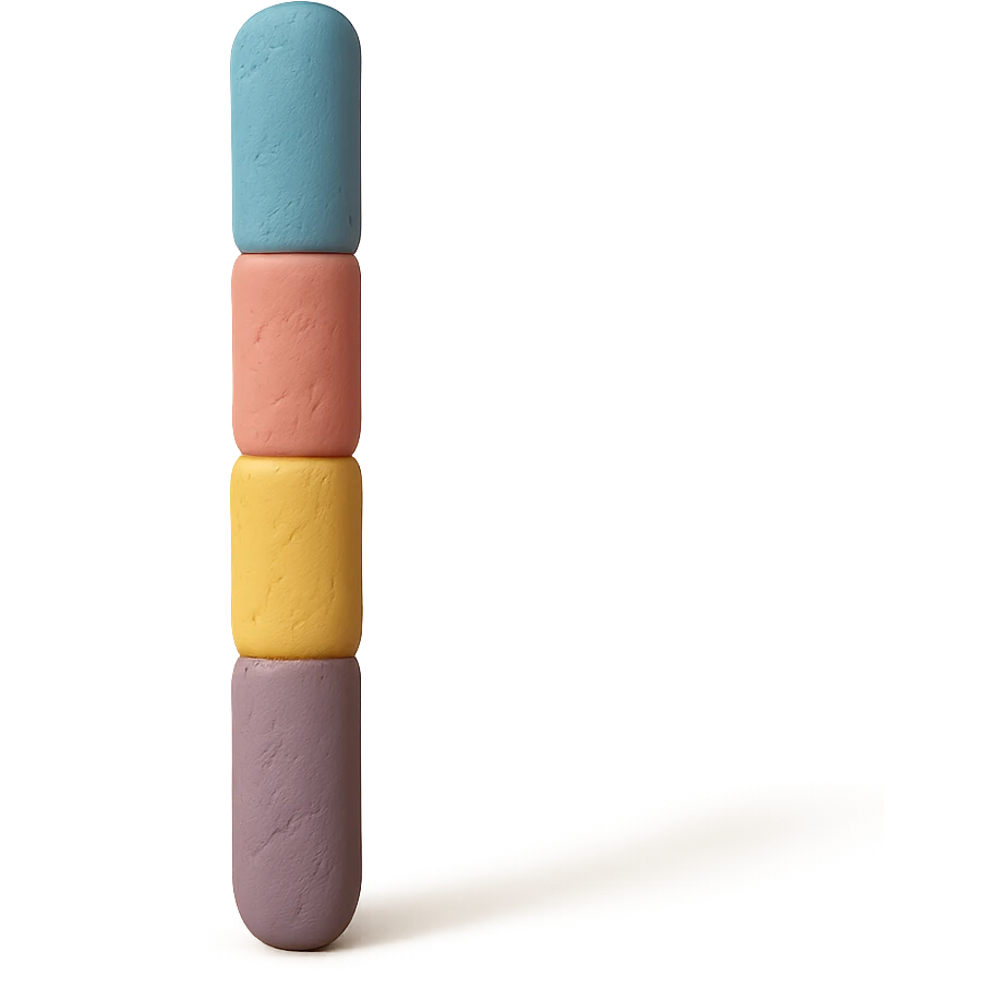 claymation style stick with pastel colors emoji