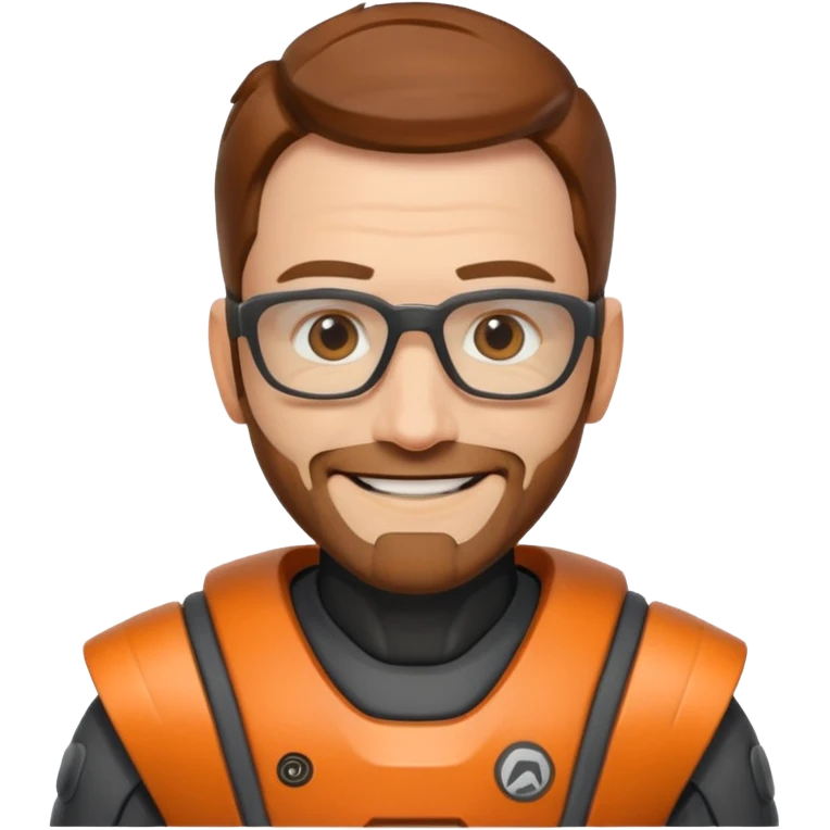 gordon freeman smiling just face emoji