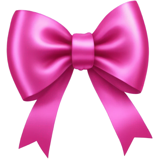 Pink bow emoji