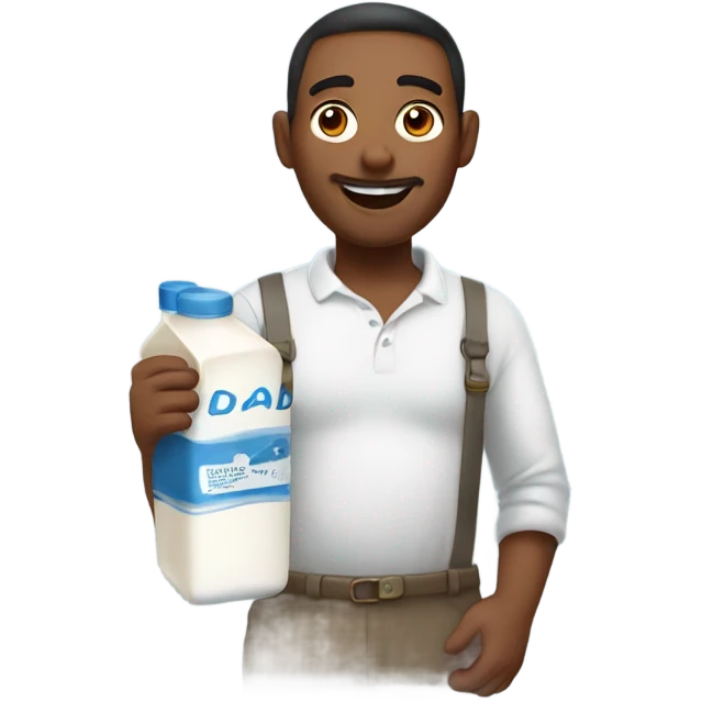 Dad bringing the milk emoji