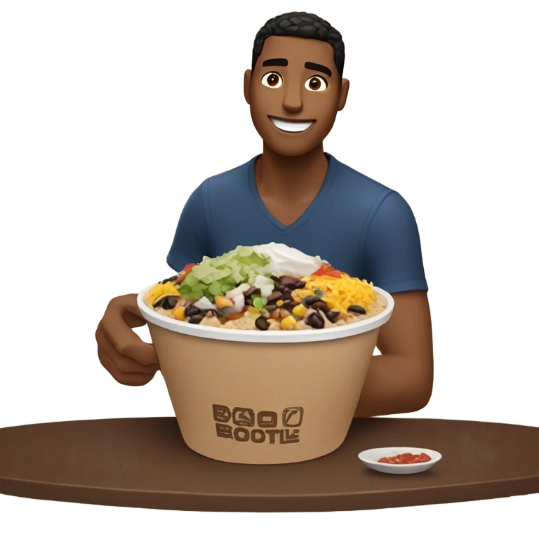 guy eating chipotle  emoji