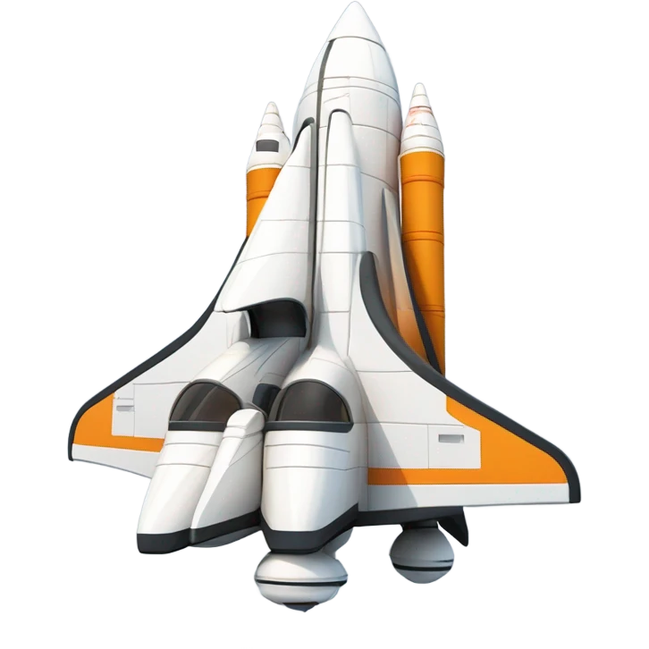 House shaped like a space shuttle  emoji