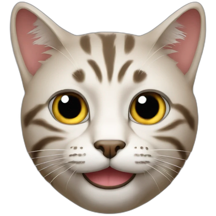 Cat head got drunk emoji