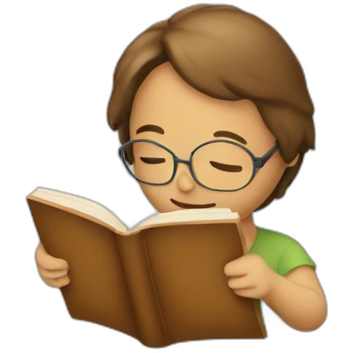 Reading books emoji