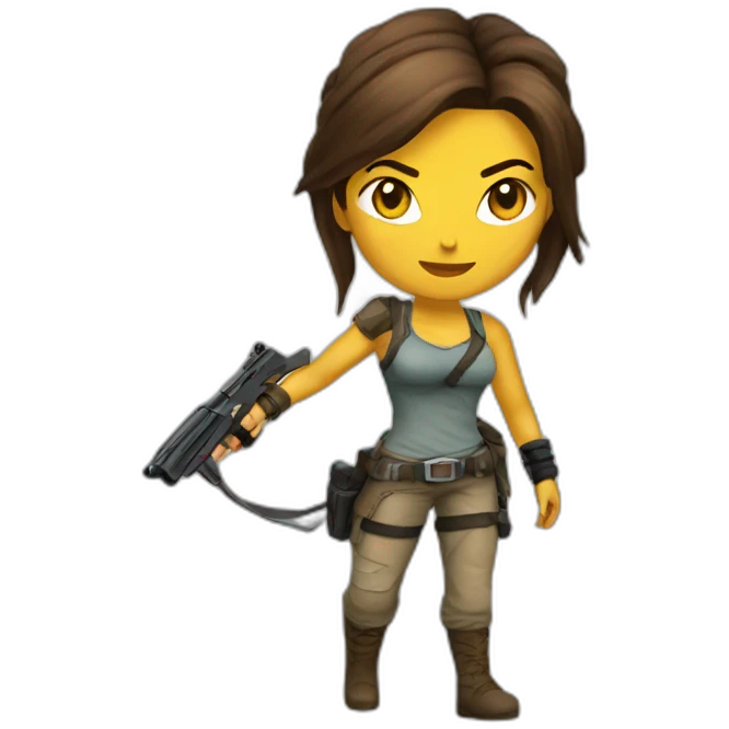 Lara Croft emoji