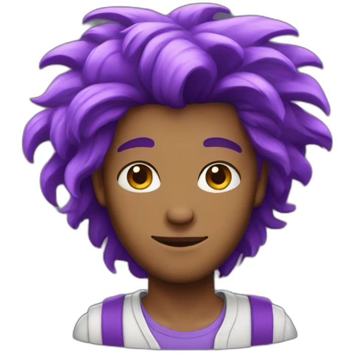guy with purple hair emoji
