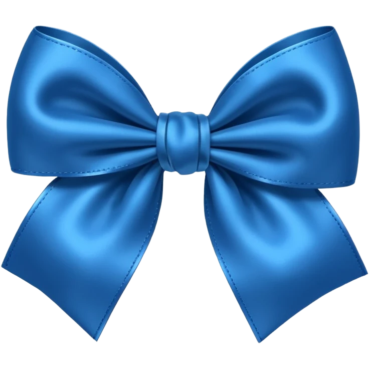 Big blue bow emoji