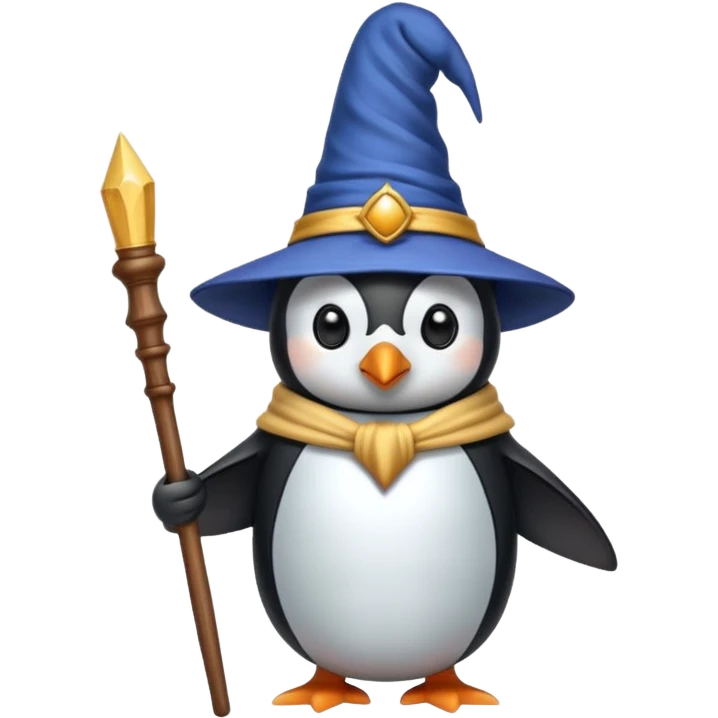 Penguin Wizard emoji