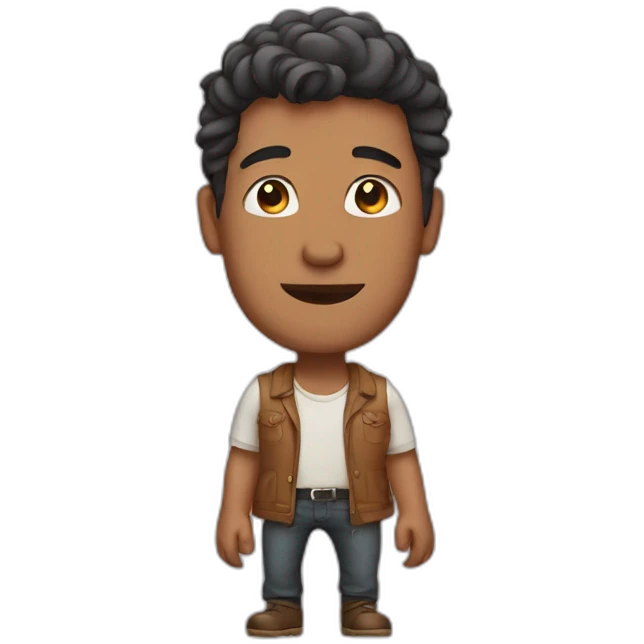 Man who fall on love emoji