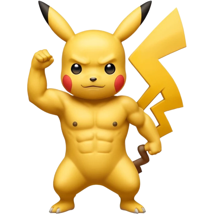 pikachu working out emoji