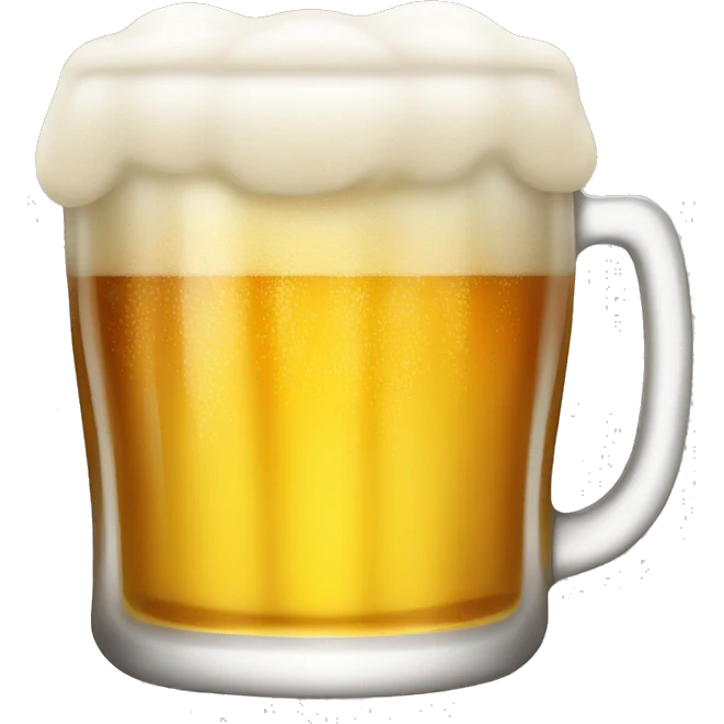 half glass of beer emoji