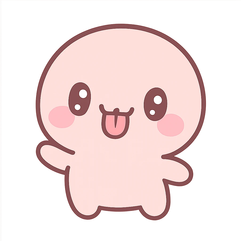 petty character sticking tongue out emoji