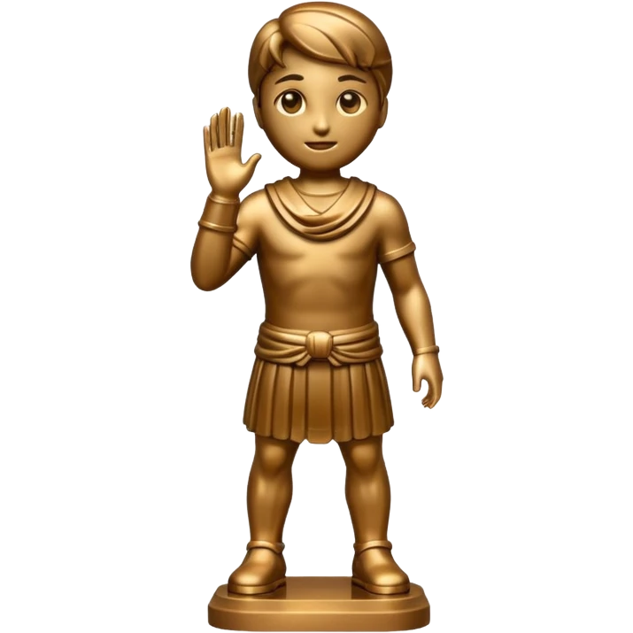 statue in bronze emoji