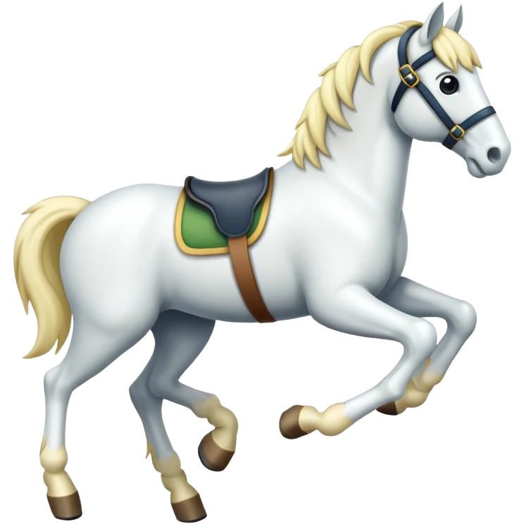 horse with spring legs emoji