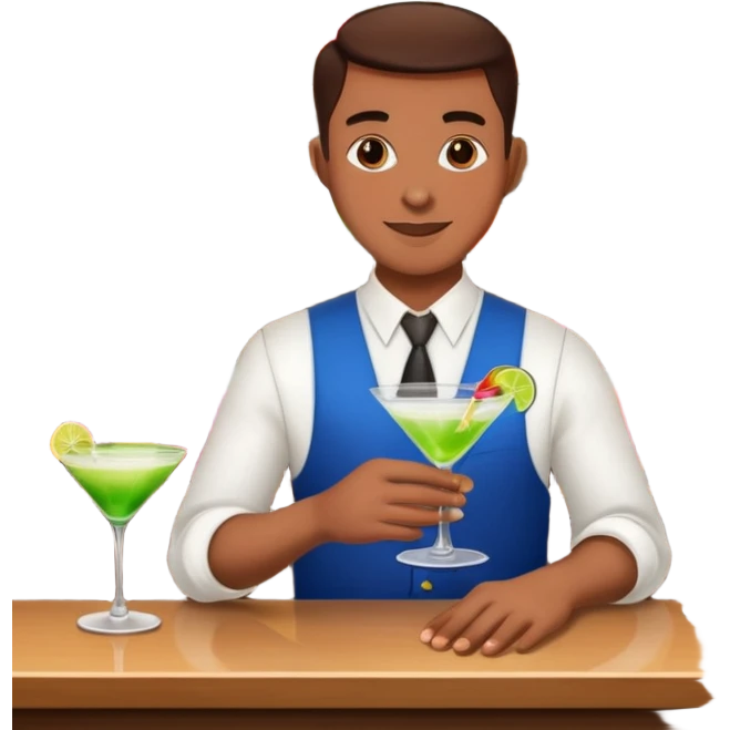 serve drinks  emoji