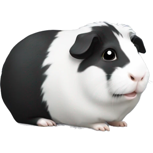 Black and white Guinea pig  emoji