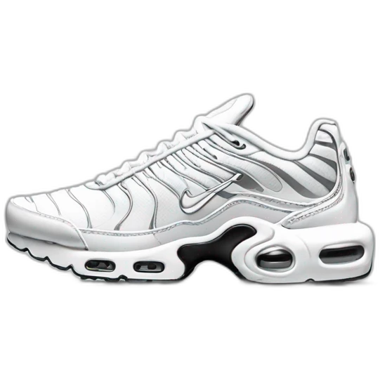 nike air max plus full white emoji