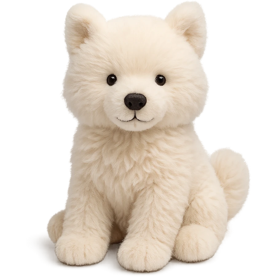 jellycat stuffed plush samoyed puppy emoji
