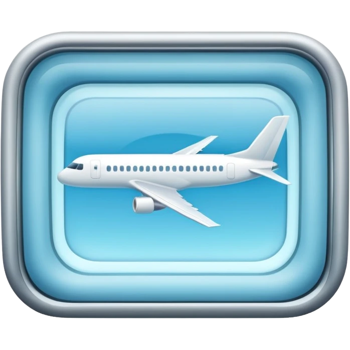 Light blue airplane window  emoji
