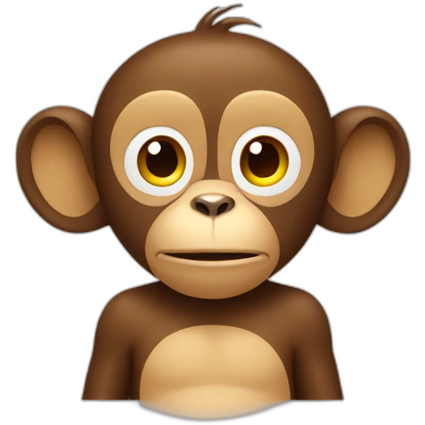 monkey presses on hear icon emoji