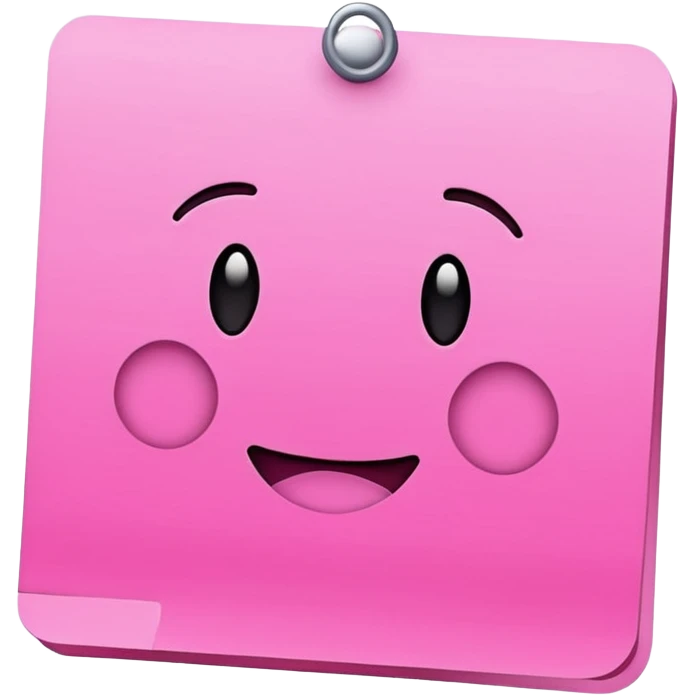 pink sticky note emoji