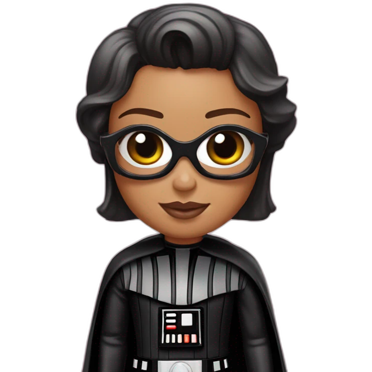 Darth Vader in a barbie costume emoji
