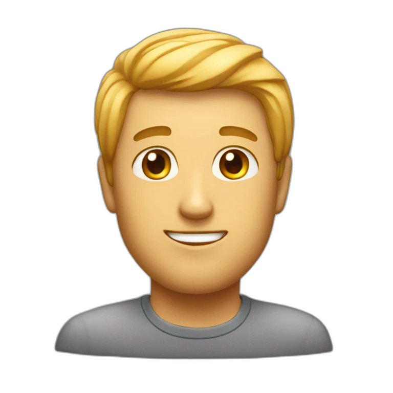 Chat avec un homme emoji