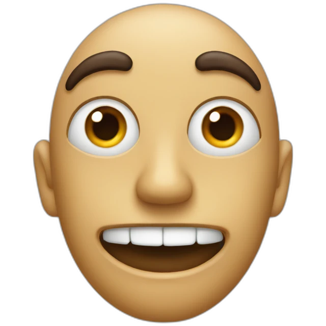 Une cacahuète avec des œil emoji