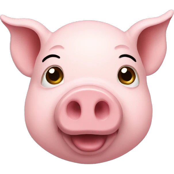 pig in computer emoji