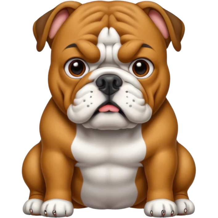 Bulldog and  emoji