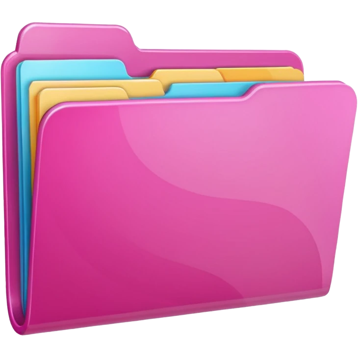 mix pink folder emoji