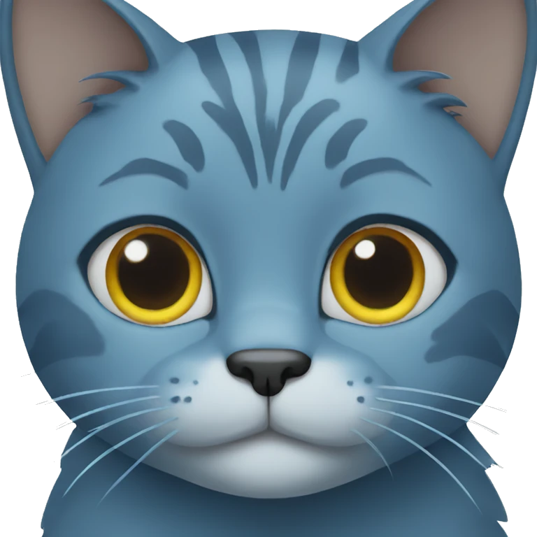 Blue cat emoji