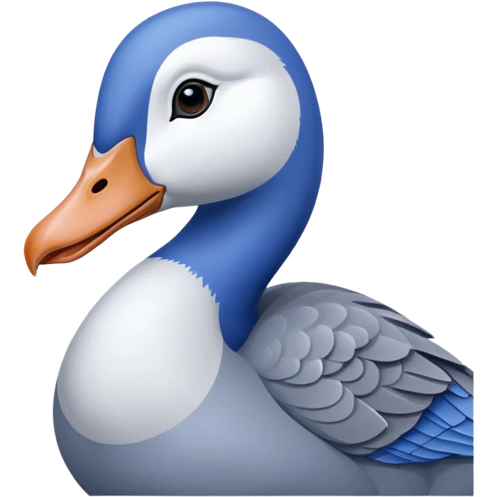 Blue Goose goose with issues  emoji